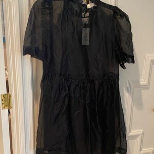 Sea New York Black Sheer Dress
